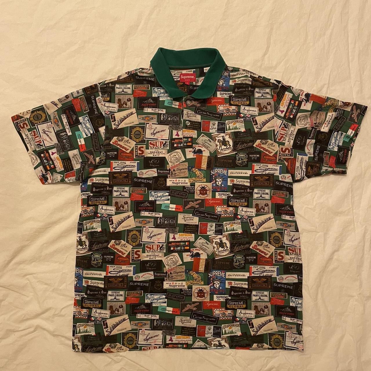 Supreme. Labels, green collar polo. , Perfect...