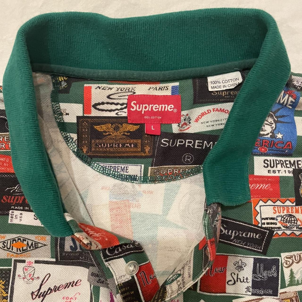 Supreme. Labels, green collar polo. , Perfect...