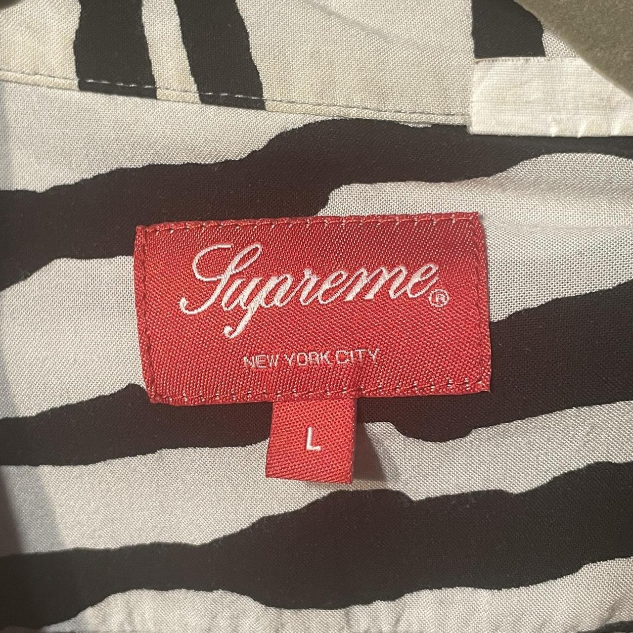 Supreme 2018 SS Tiger Stripe Rayon Shirt. Perfect...