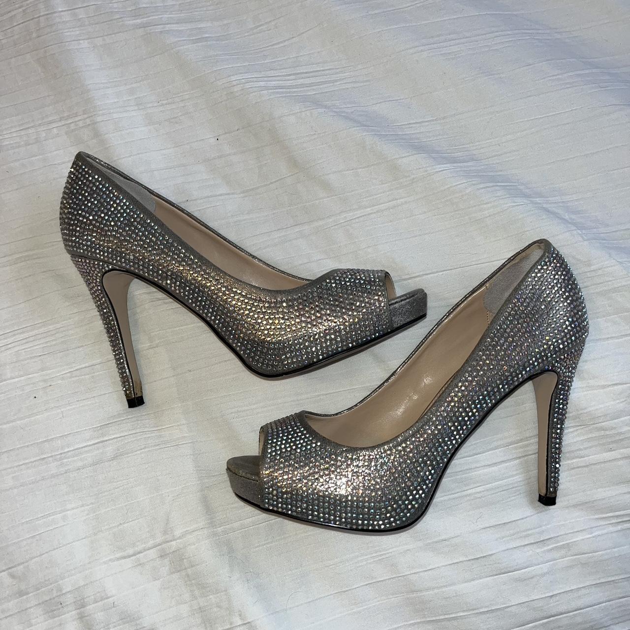 Kurt geiger sparkly heels size 5 worn ONCE - Depop