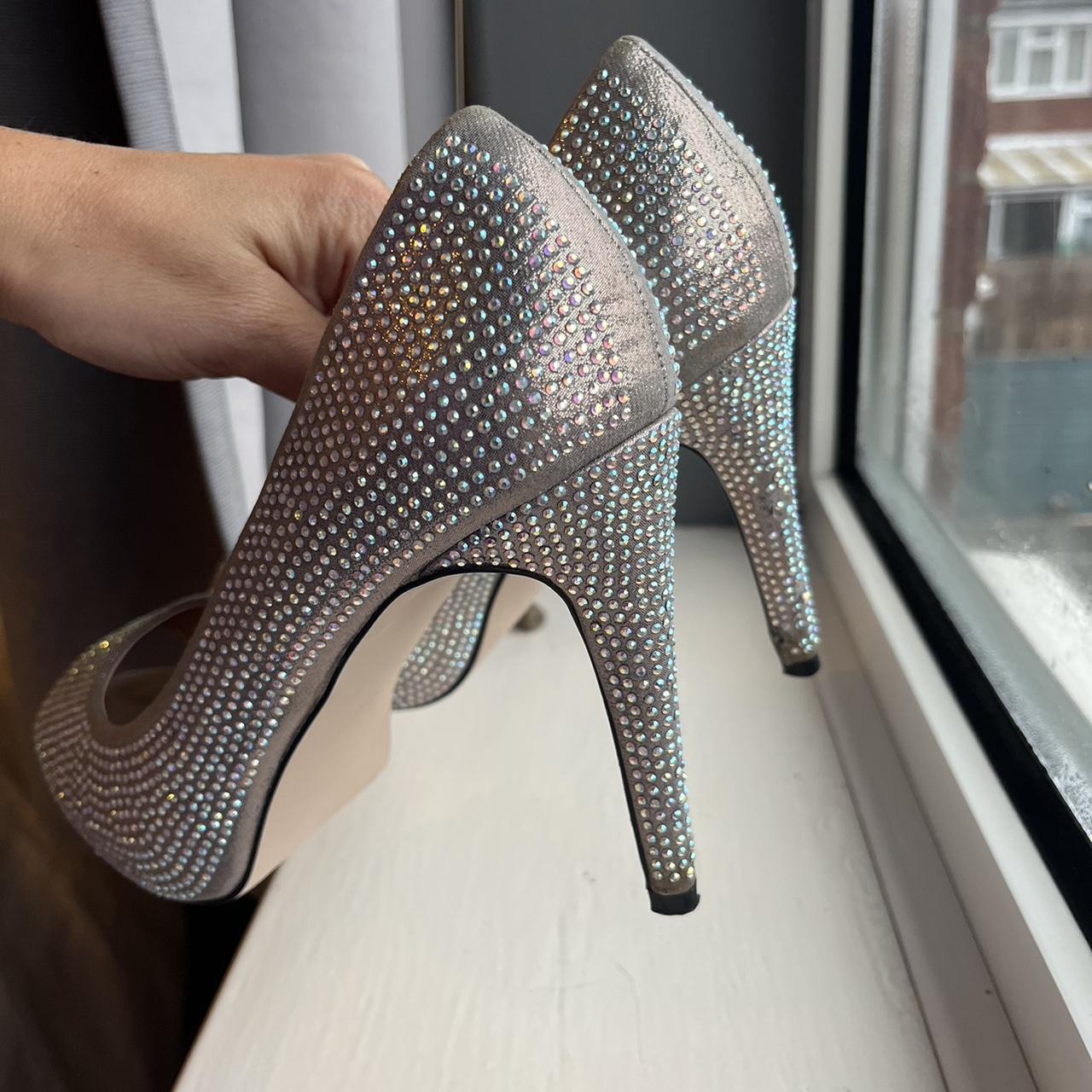 Kurt geiger sparkly heels size 5 worn ONCE - Depop