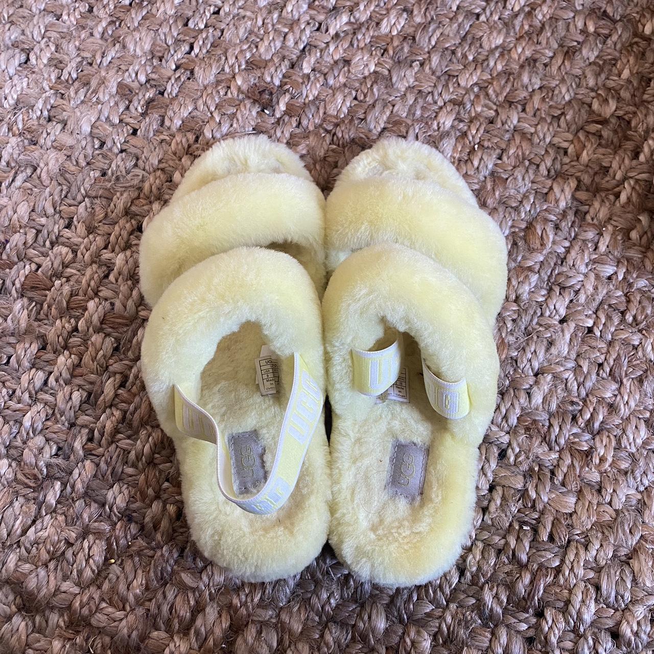 Yellow best sale ugg slippers