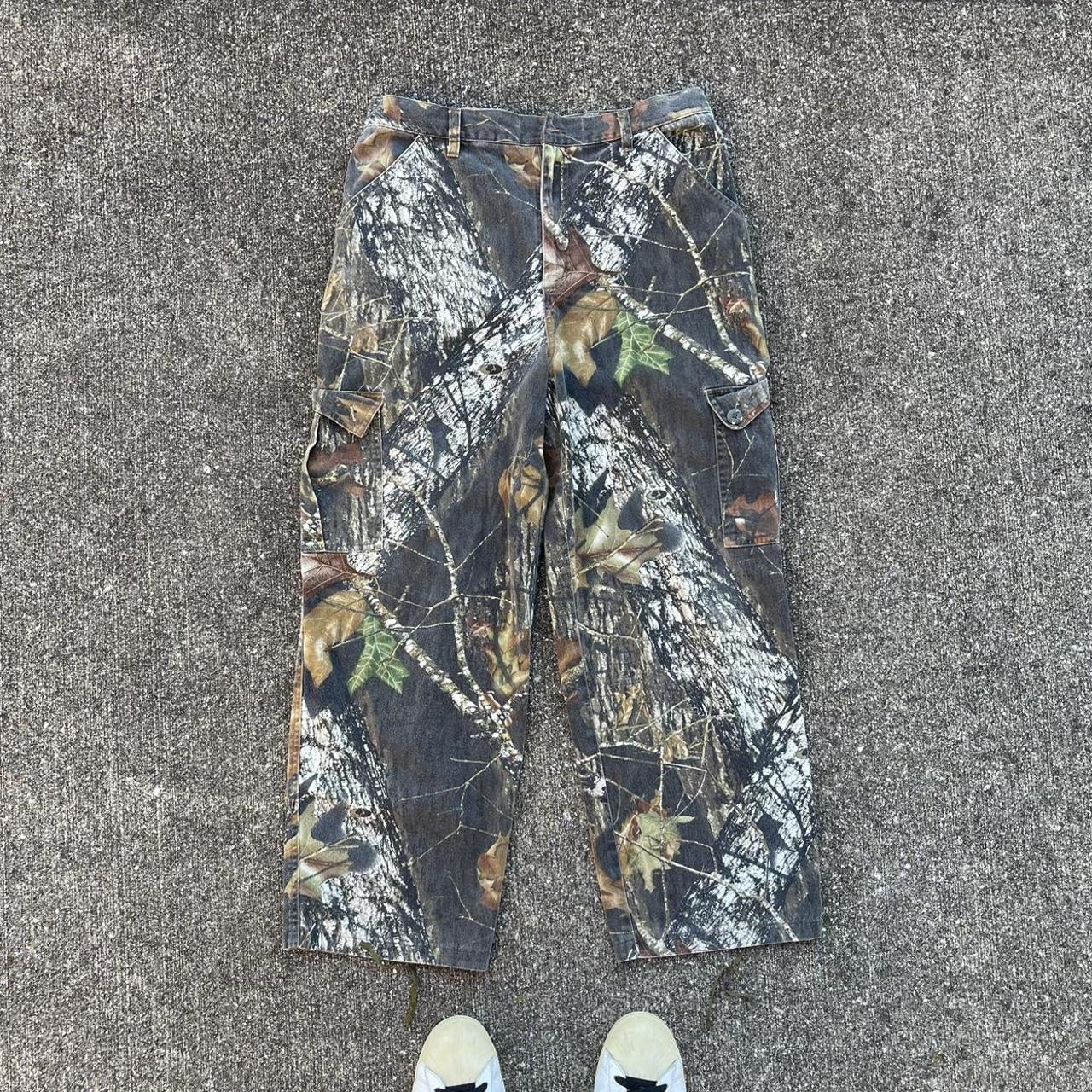 Russell Athletic Men's Green and Khaki Trousers Depop