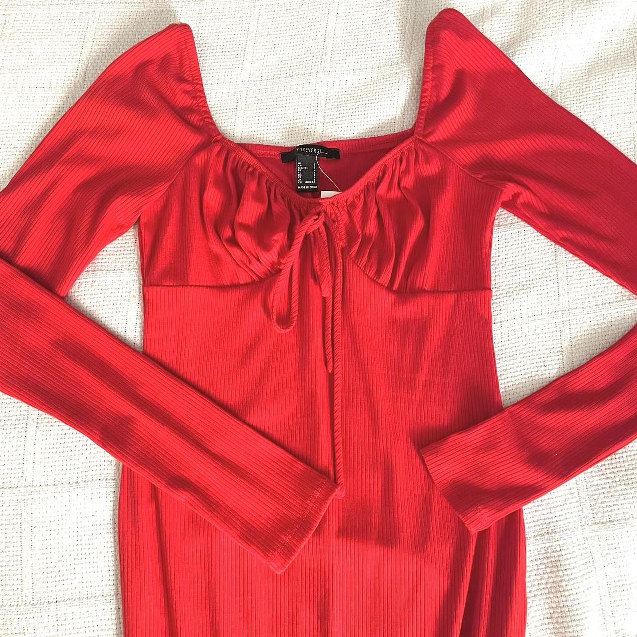 red gorgeous forever 21 dress try on in last... - Depop