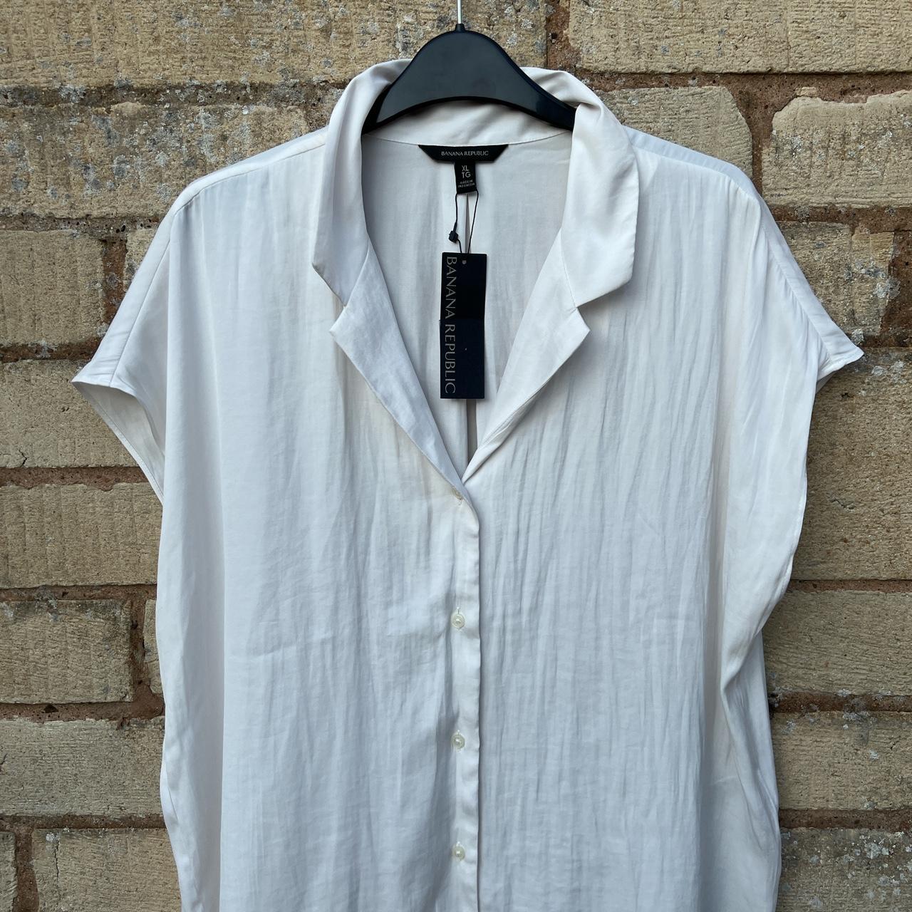 NEW with tags Banana Republic white shirt with... Depop
