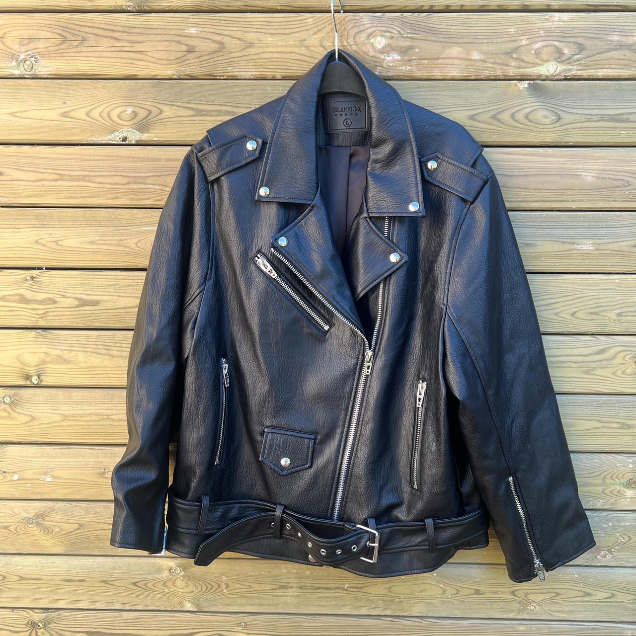 New - Blank NYC faux leather black biker jacket. ... - Depop