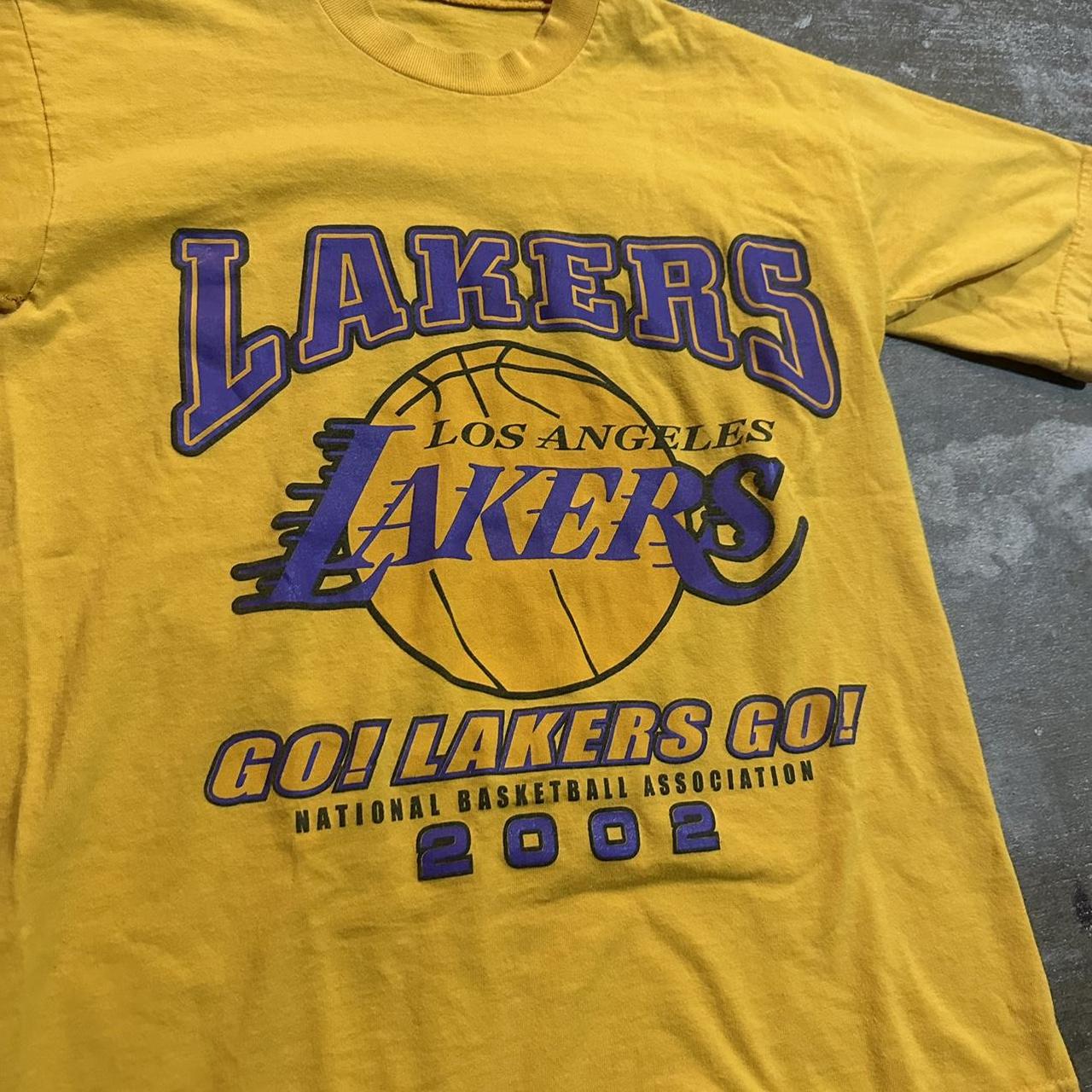 Vintage Lakers 2002 NBA Champions 3-Peat t - Depop