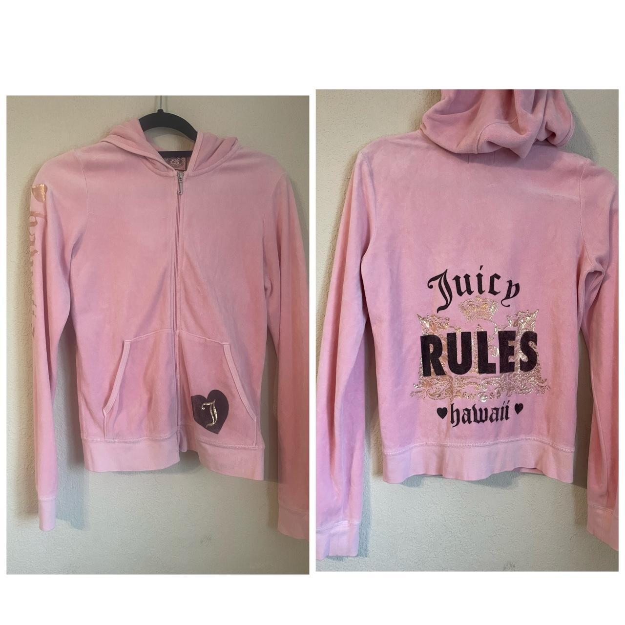 Juicy Couture Y2K Hawaii edition zip up hoodie... - Depop