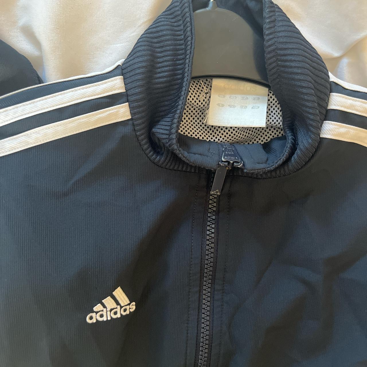 Vintage kids adidas zip up jacket Age 8-10 Perfect... - Depop