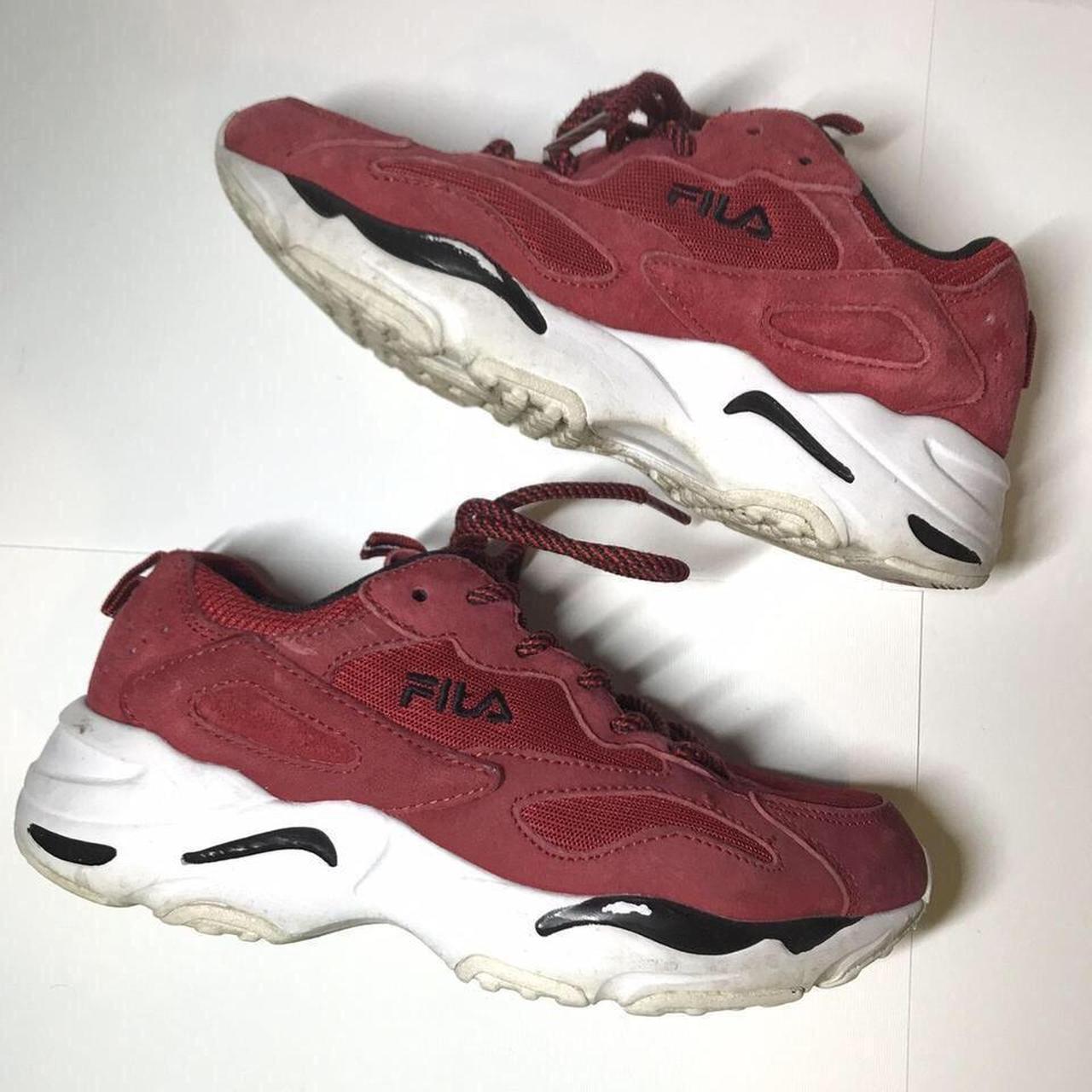 Fila Women's Red Trainers | Depop