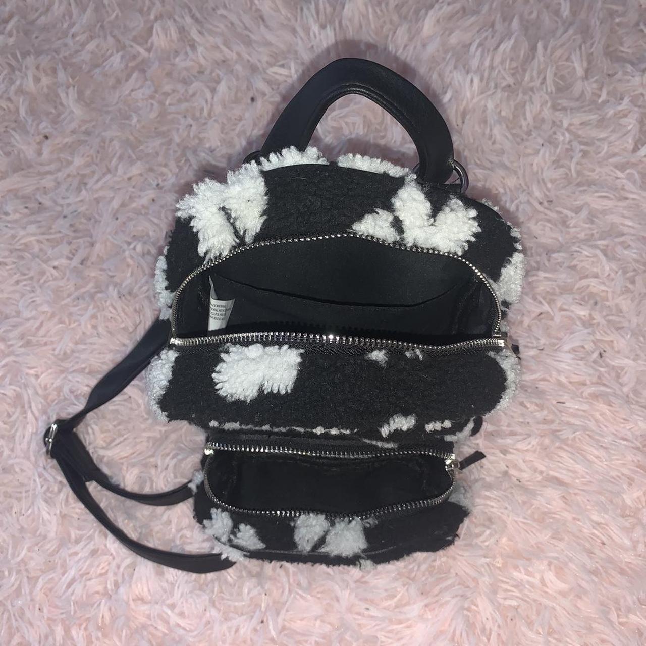 Adidas faux fur mini cheap backpack