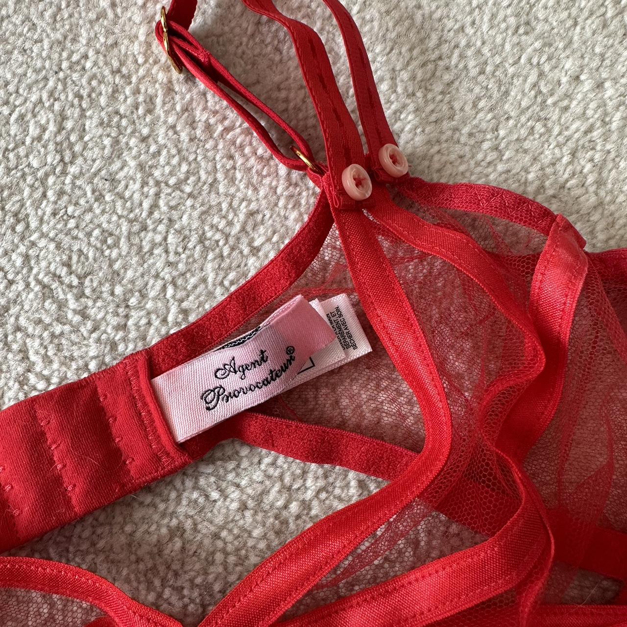 Agent Provocateur Lingerie Set Red Bra Knickers And Depop