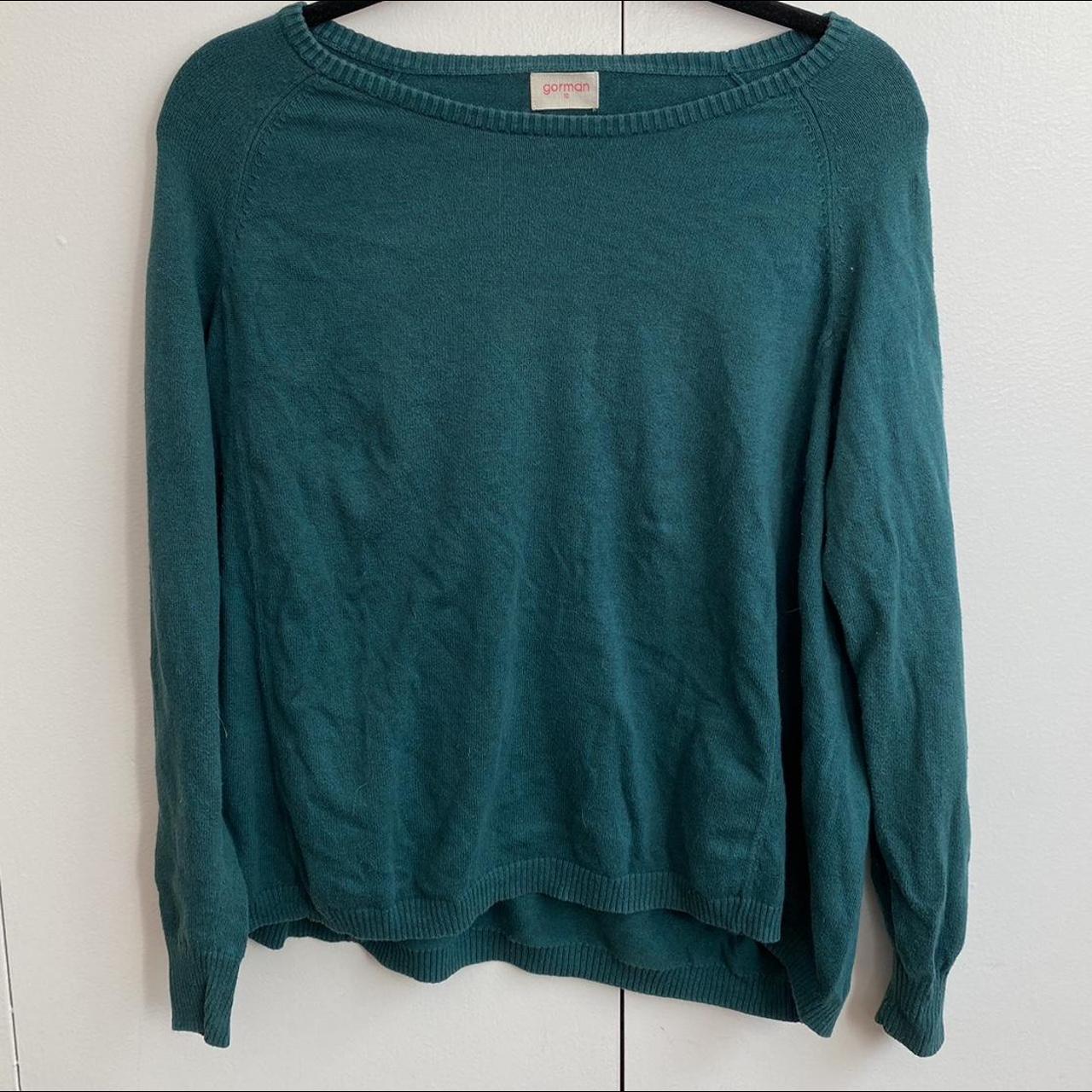 Gorman Women's Green Jumper | Depop