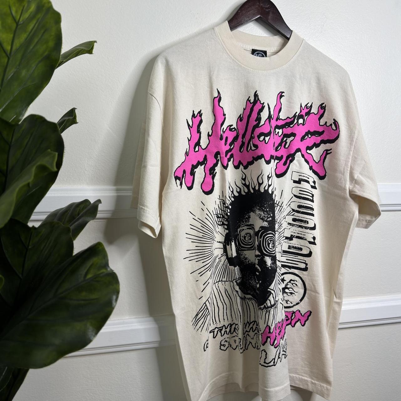 Hellstar Studios Sounds Like Heaven Tee Cream Size | Depop