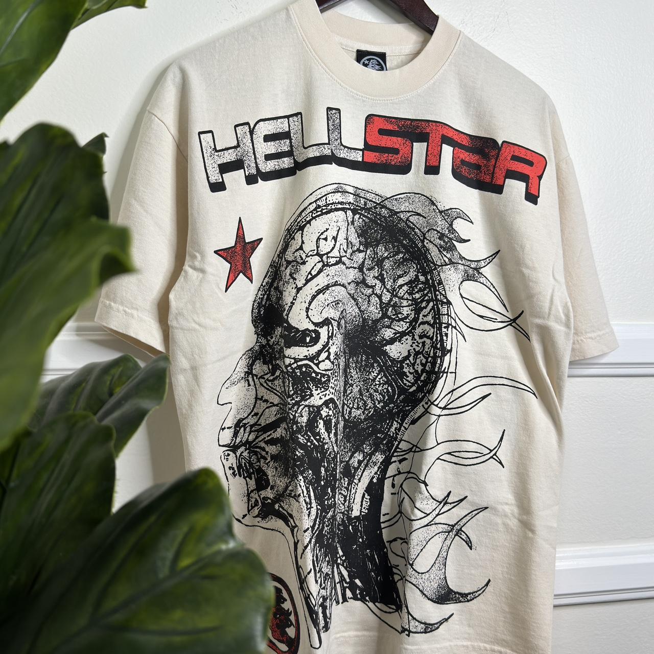 Hellstar Studios Human Development Tee Cream Size | Depop