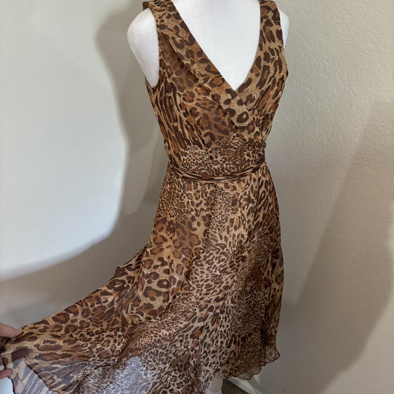 Anne klein animal print dress online