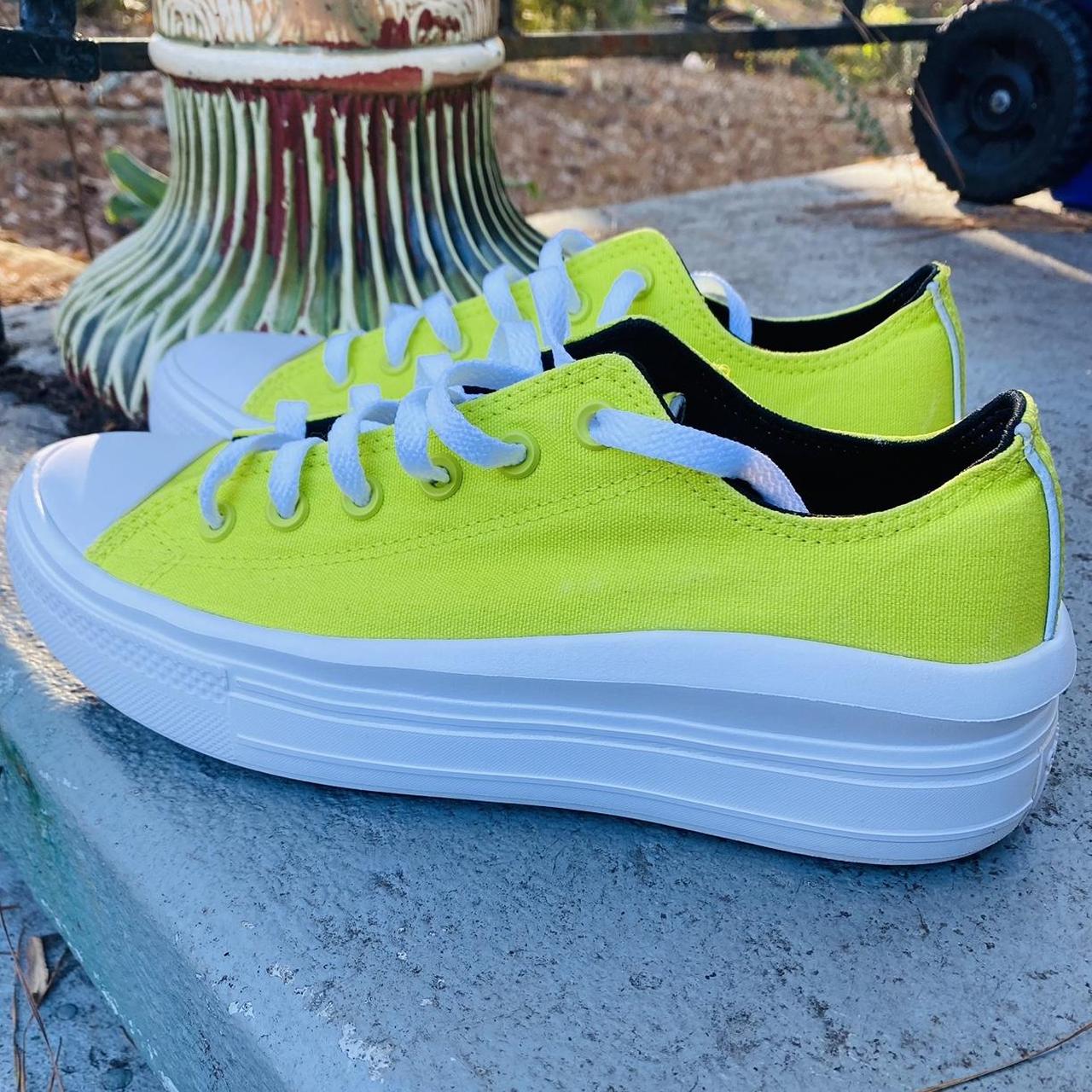 Lime green converse clearance sneakers