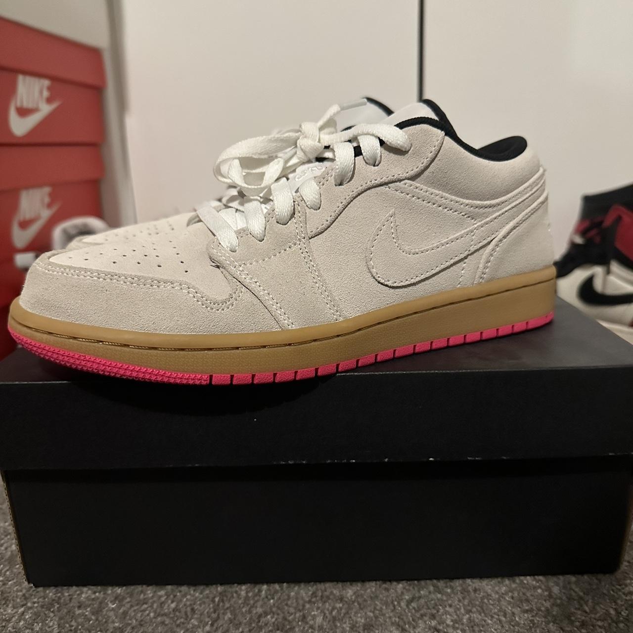 jordan 1 white gum hyper pink