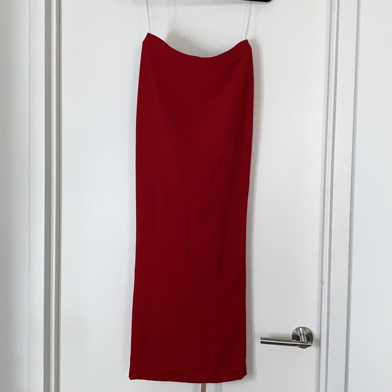 House of CB Women's Red Skirt | Depop