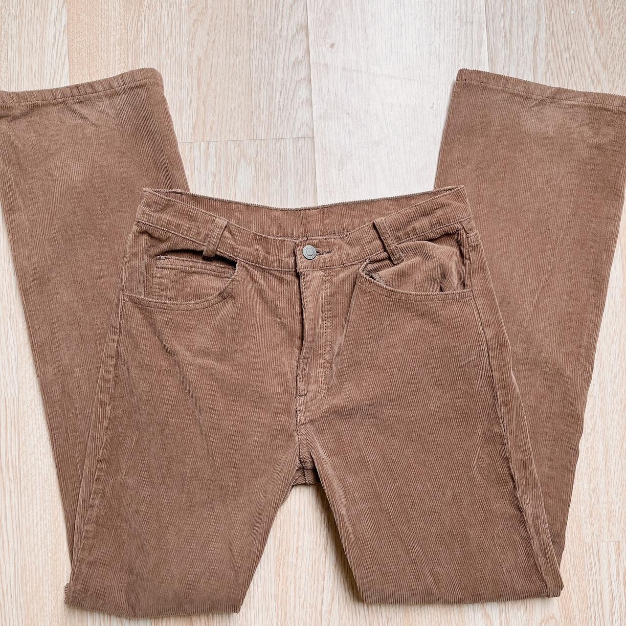 brown corduroy pants Brandy melville - Depop