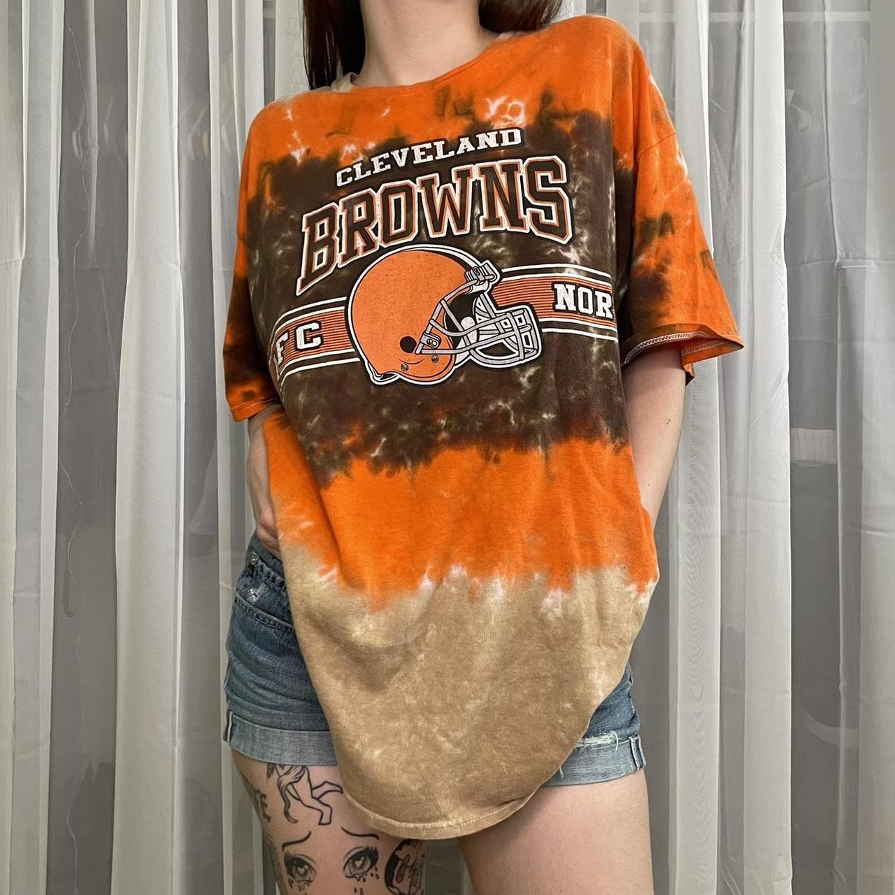 cleveland browns tie dye shirt