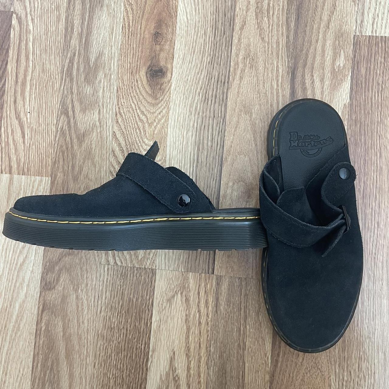 Black Doc Marten slip on “clogs” - Depop