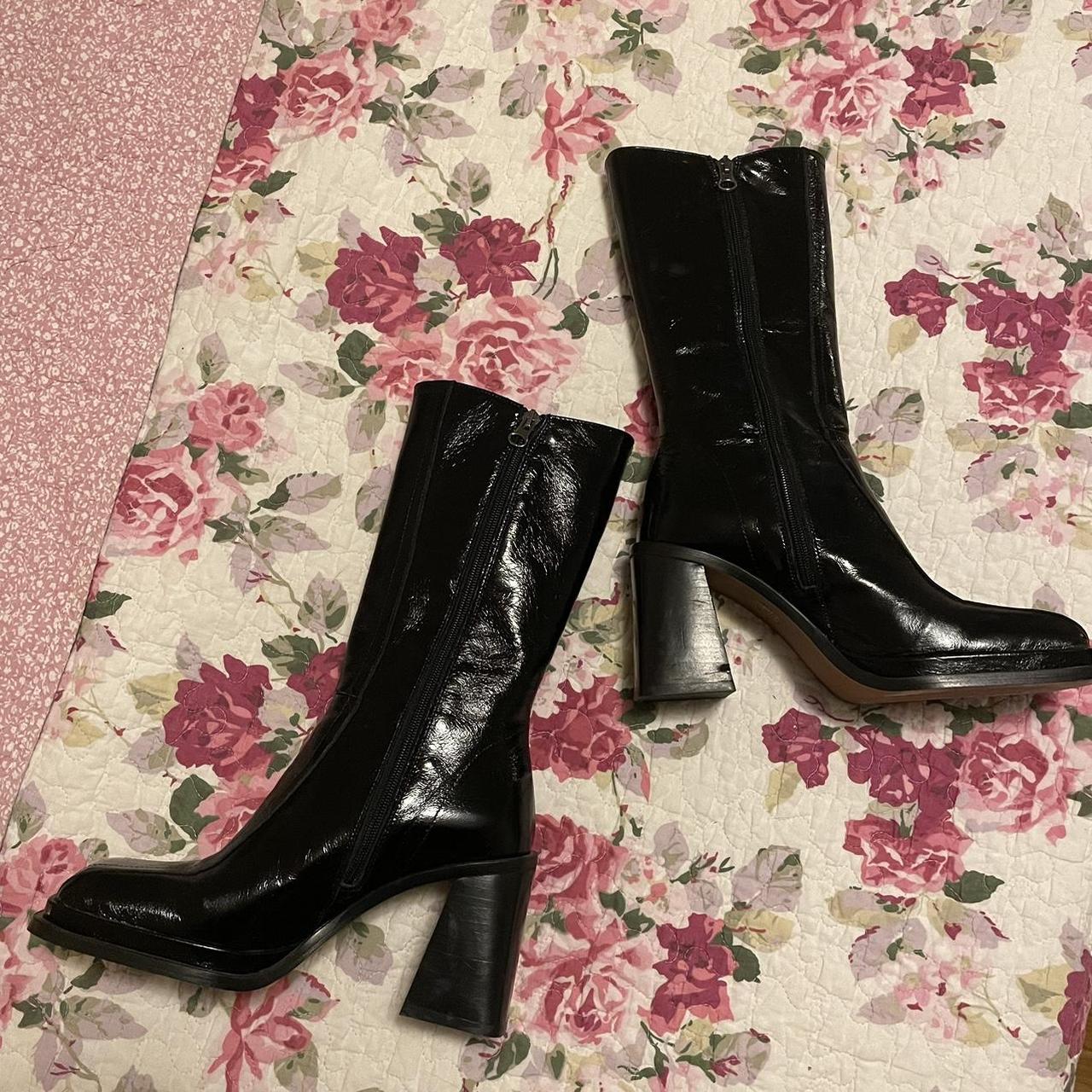 🖤 JONAK PARIS • BOOTS WITH HEEL, PLATFORM AND SQUARE... Depop
