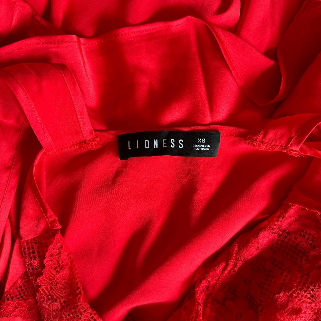 Lioness Lace Red Dress #lioness #princesspolly... - Depop