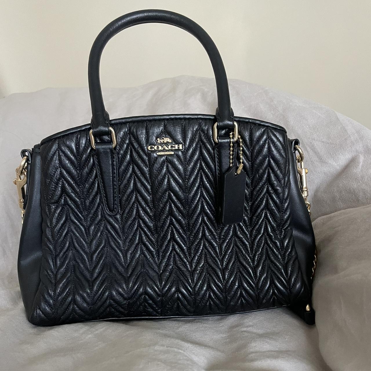 Coach sage carryall black sale