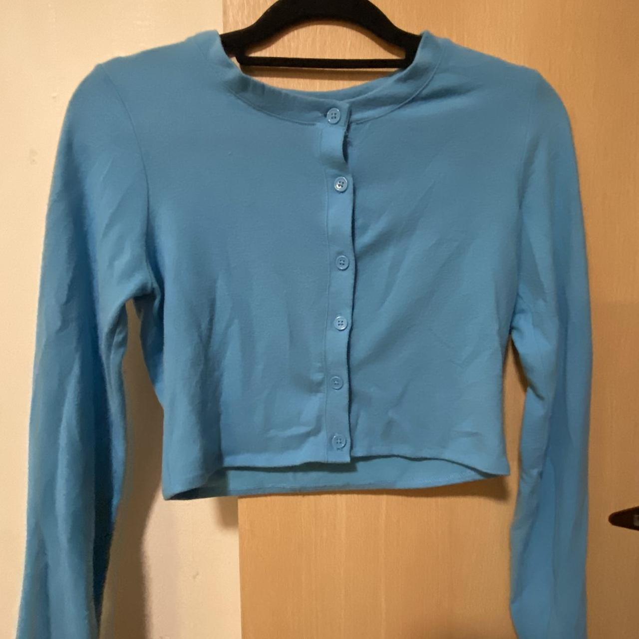 H&M blue long sleeve cardigan Amazing condition... Depop