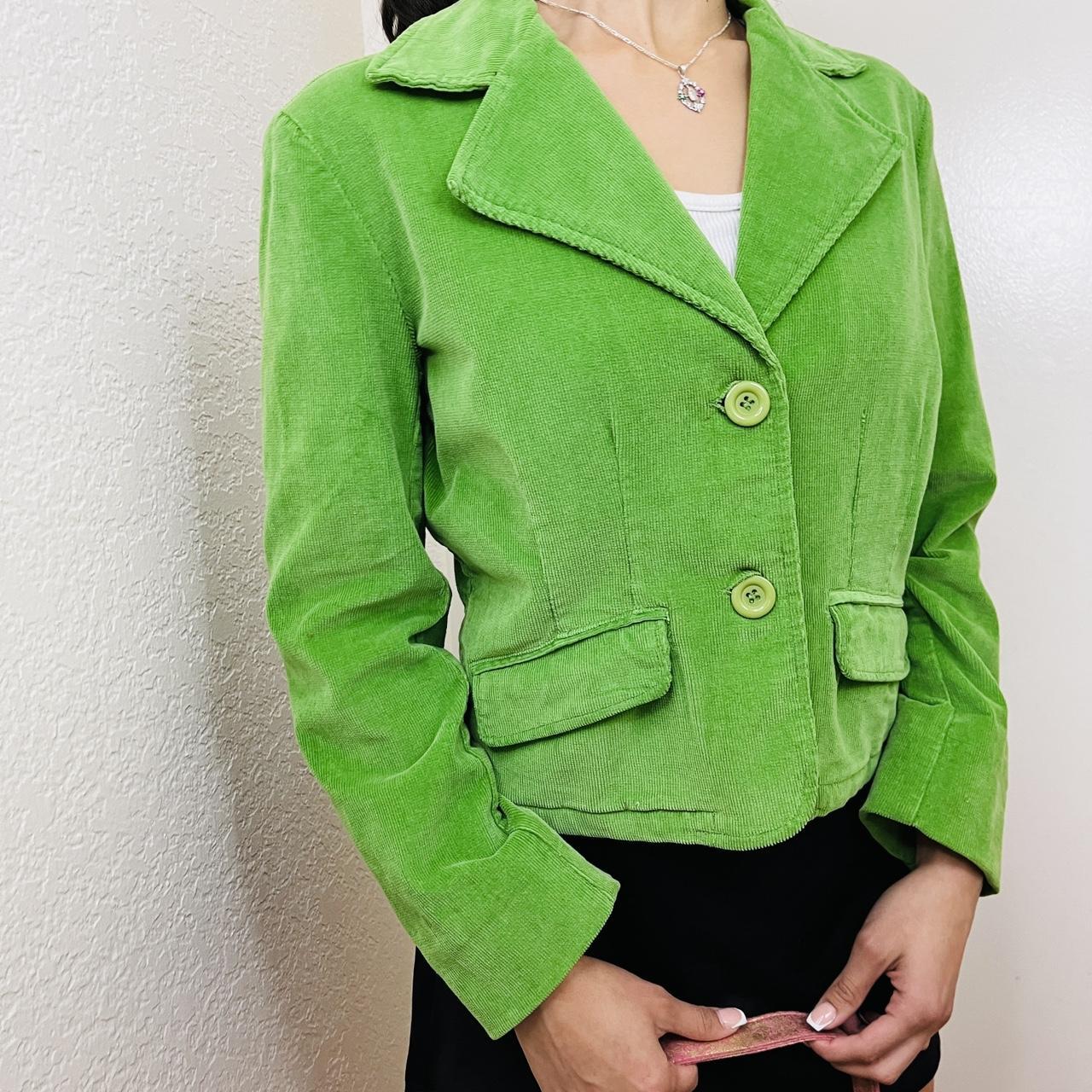 Lime green shop corduroy jacket