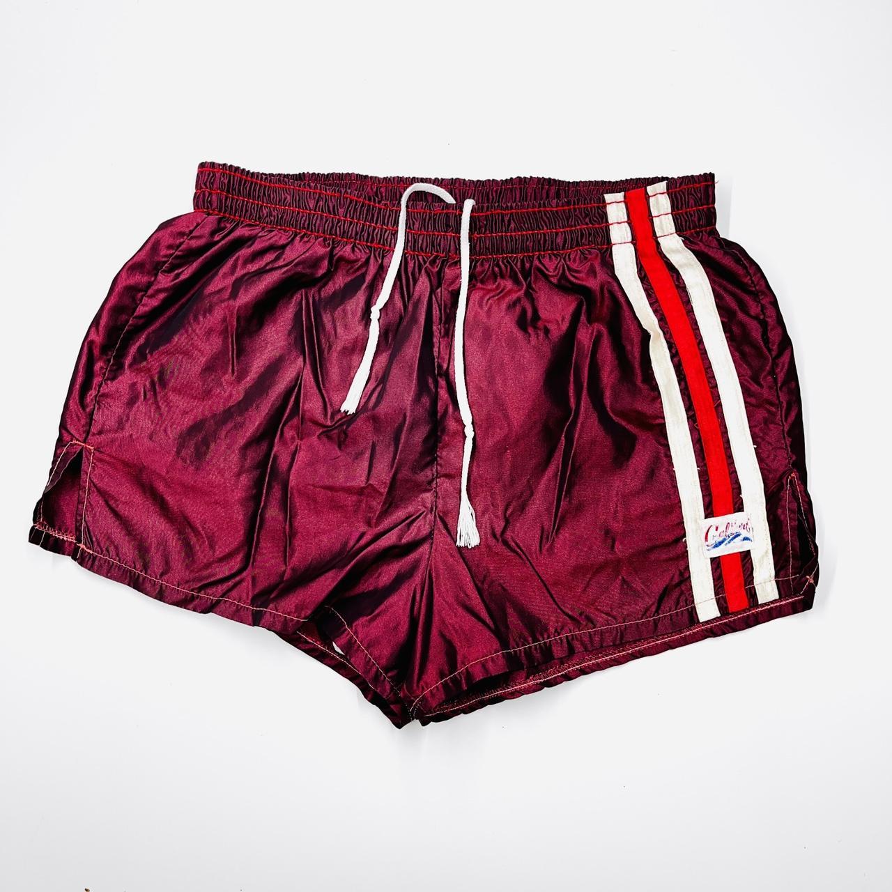 California Waves Women's Burgundy and Red Shorts