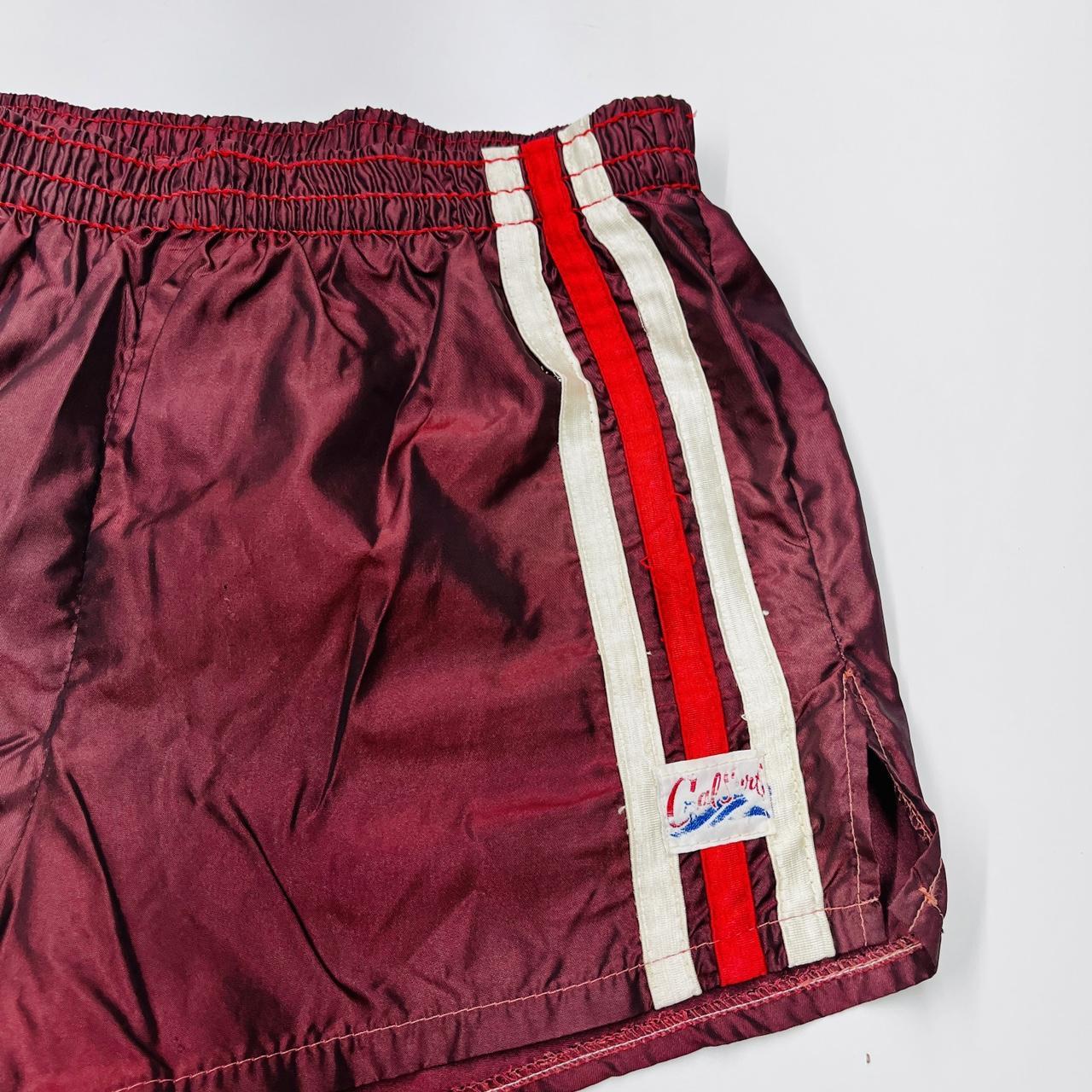 California Waves Women's Burgundy and Red Shorts (2)