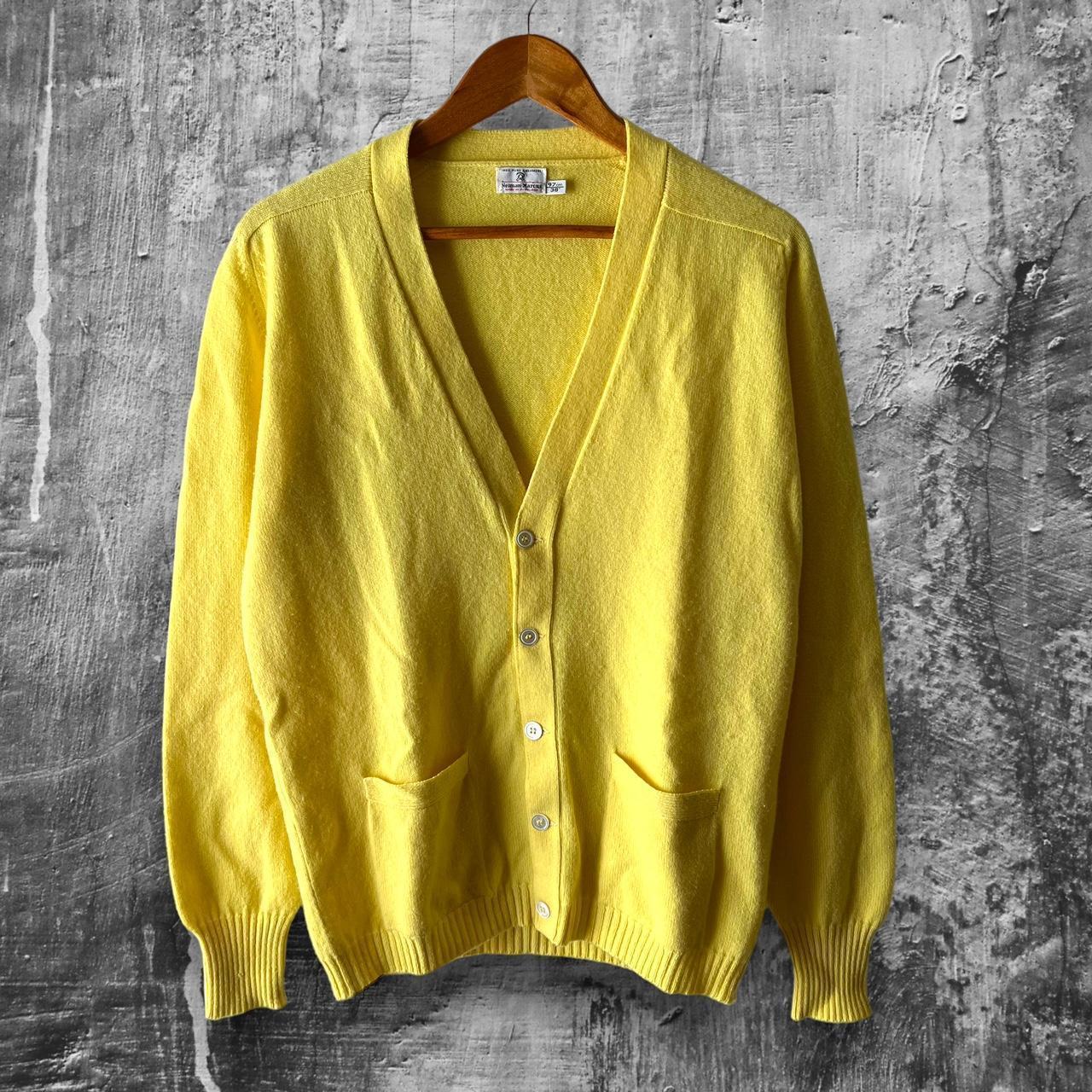 Mens size medium Vintage Neiman Marcus Yellow... - Depop