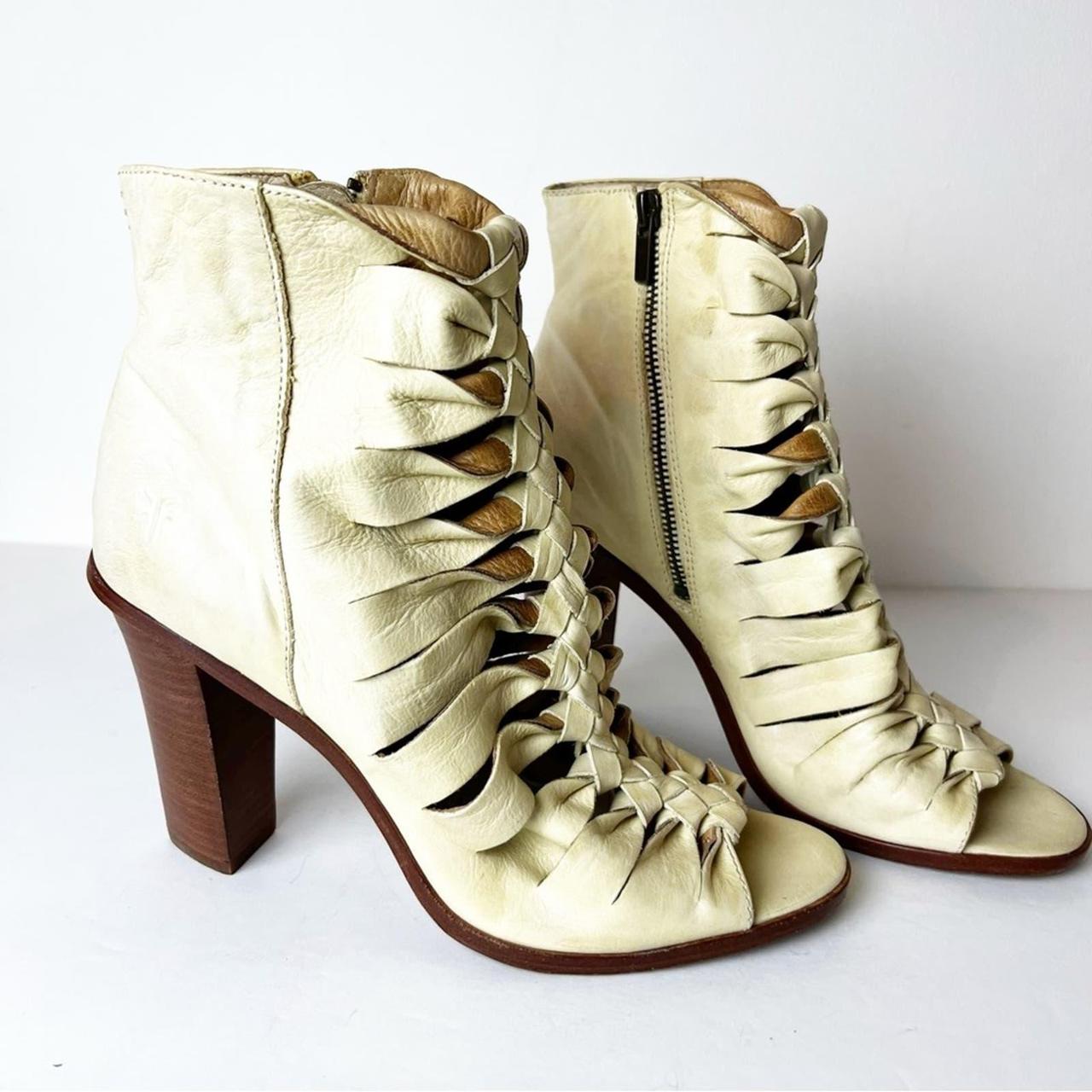 Frye open toe booties online