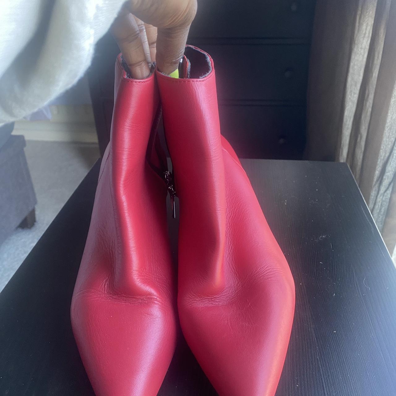 Office red hot sale boots