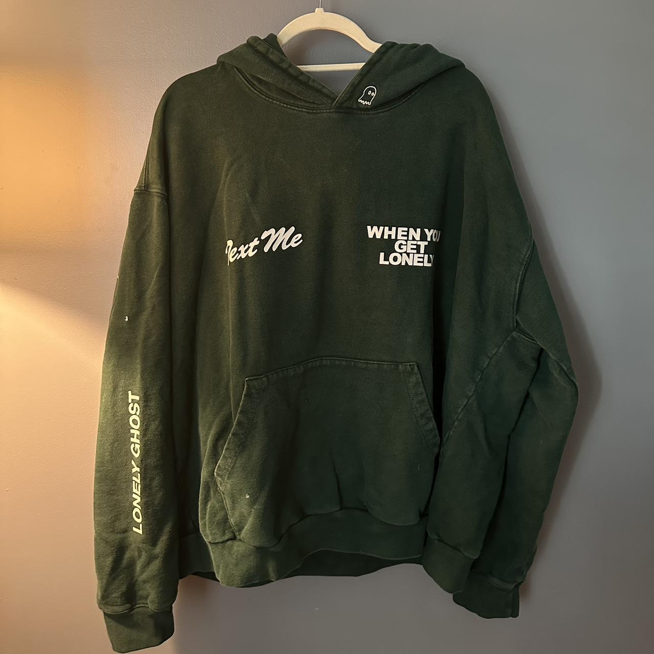 Lonely ghost orange hoodie Clearance