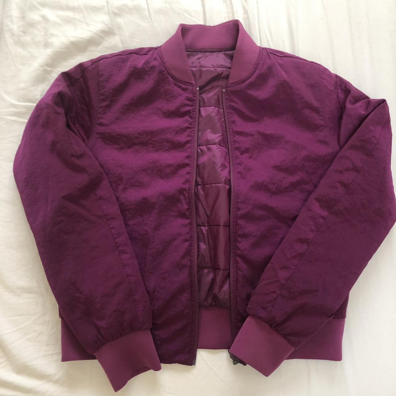 Lululemon Women's Burgundy and Purple Jacket | Depop