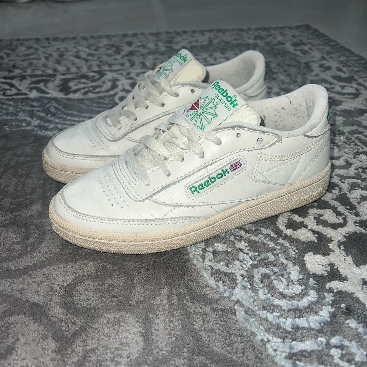 reebok cream trainers