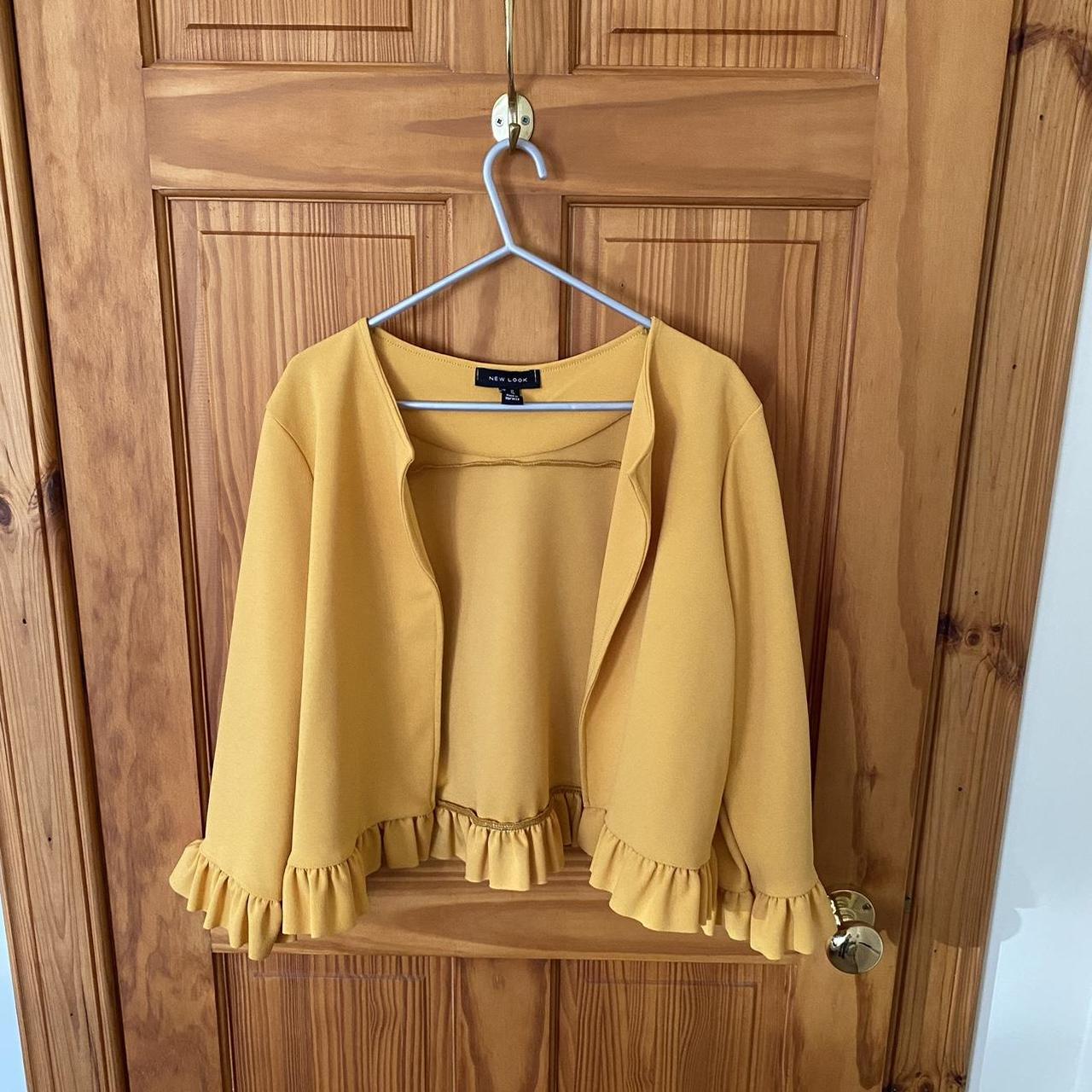 New Look Women's Yellow Jacket Depop