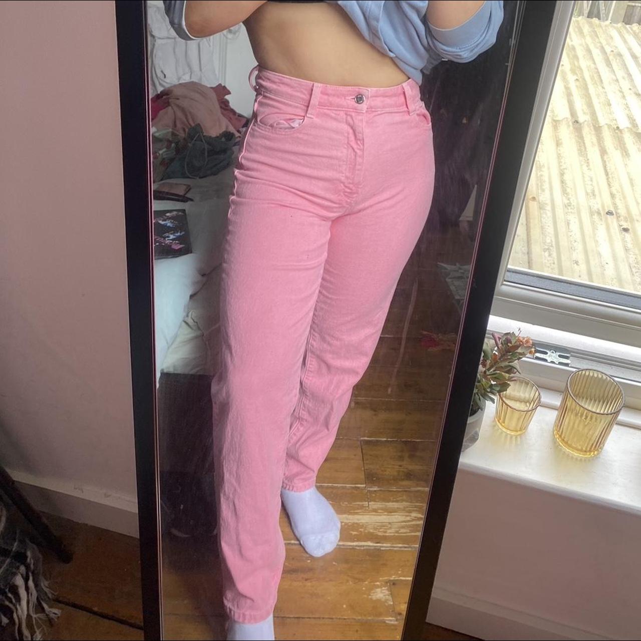 Pink Zara jeans, never worn out. So cute just don’t... - Depop