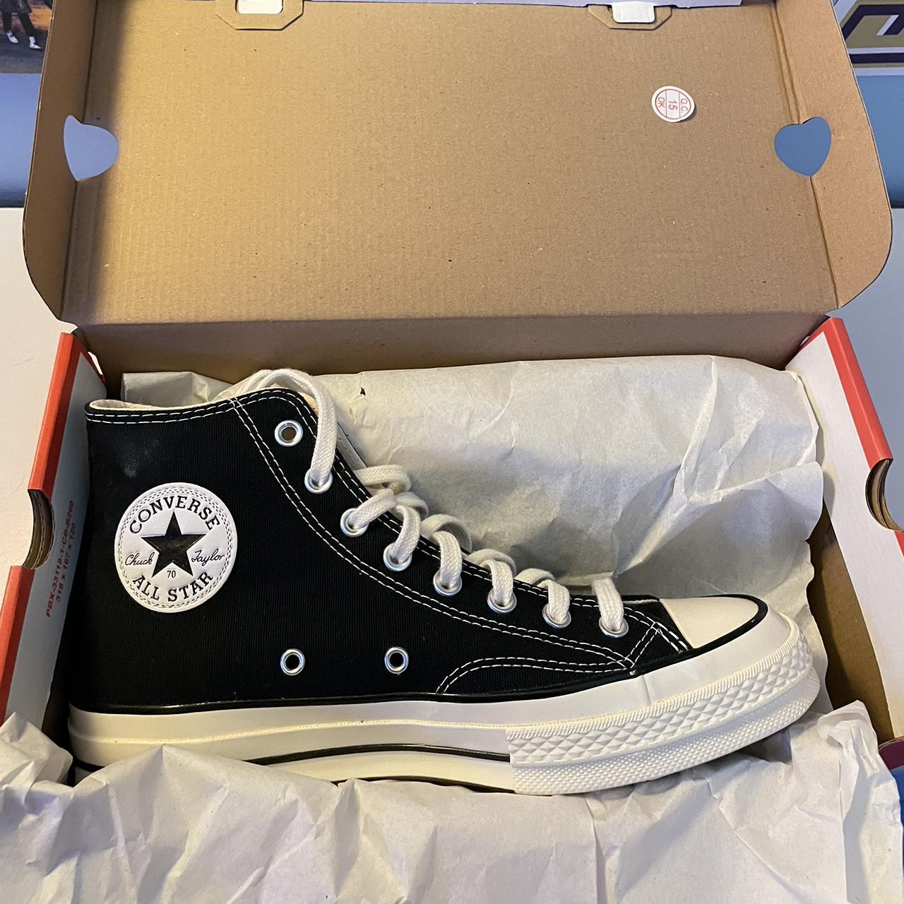 Vintage Black Converse ⚠️MESSAGE BEFORE BUYING... - Depop