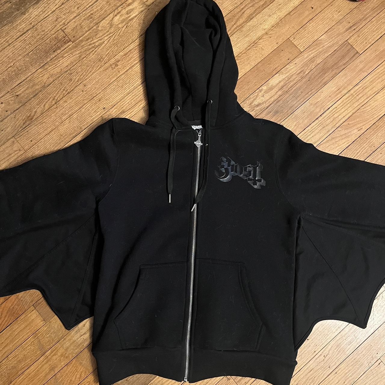 Super soft small Ghost bat wing hoodie (bought from... Depop