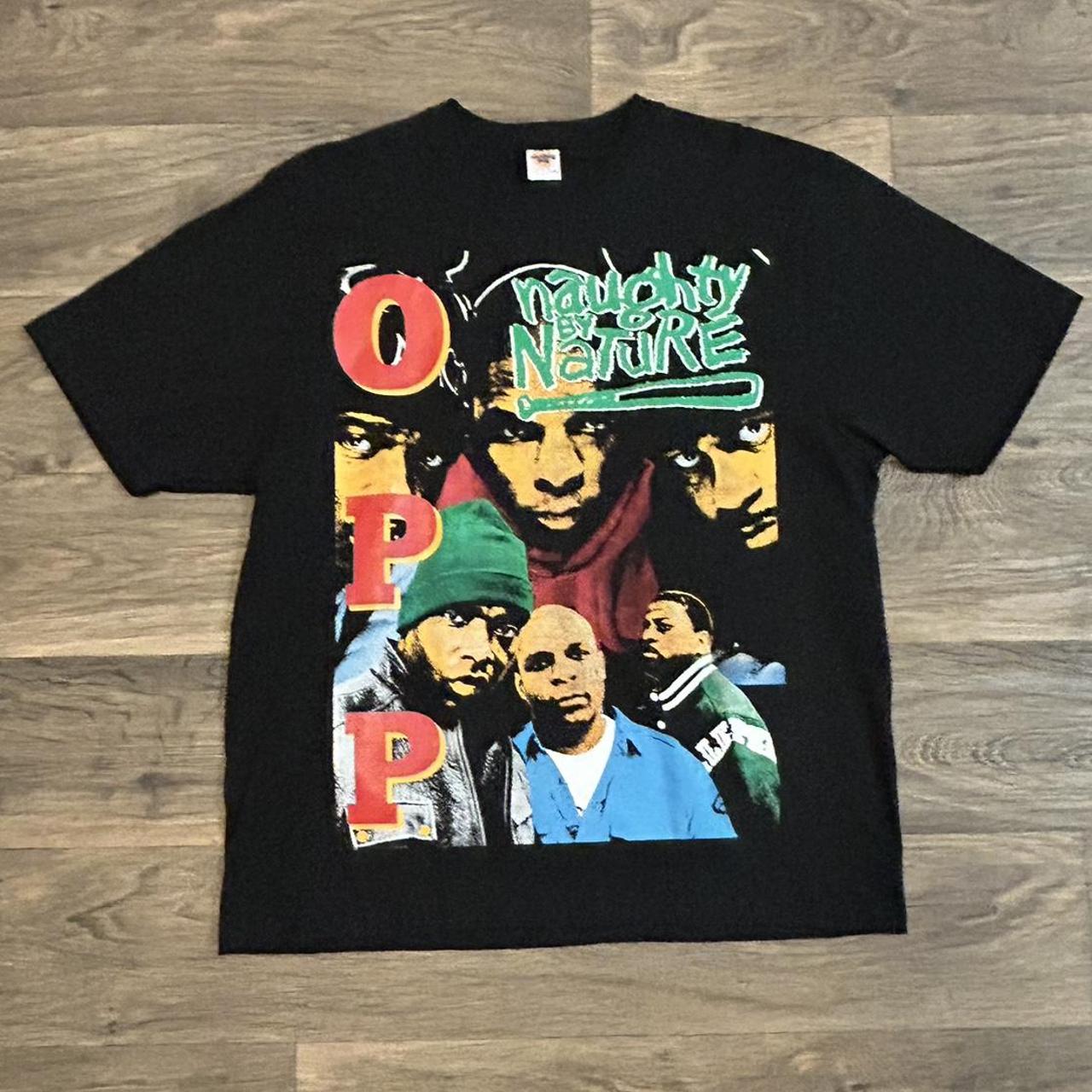 Naughty By Nature” Bootleg Tee In mint condition Sz... - Depop
