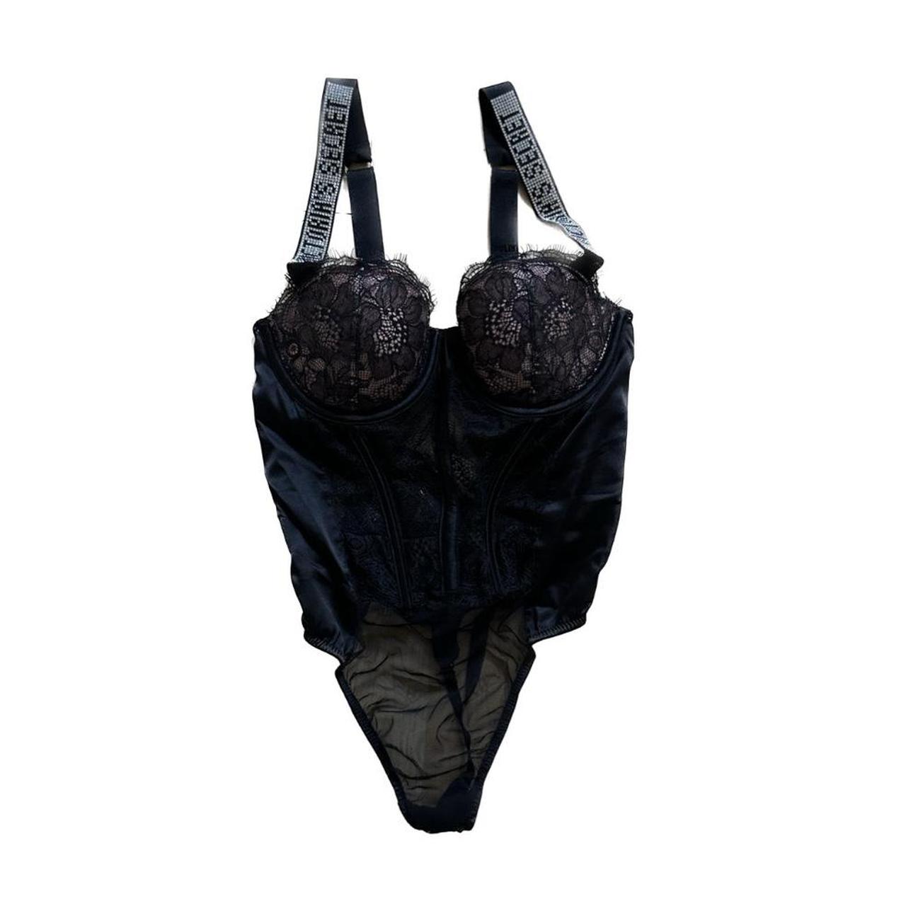 Victoria's Secret rhinestone strap body suit- fits - Depop