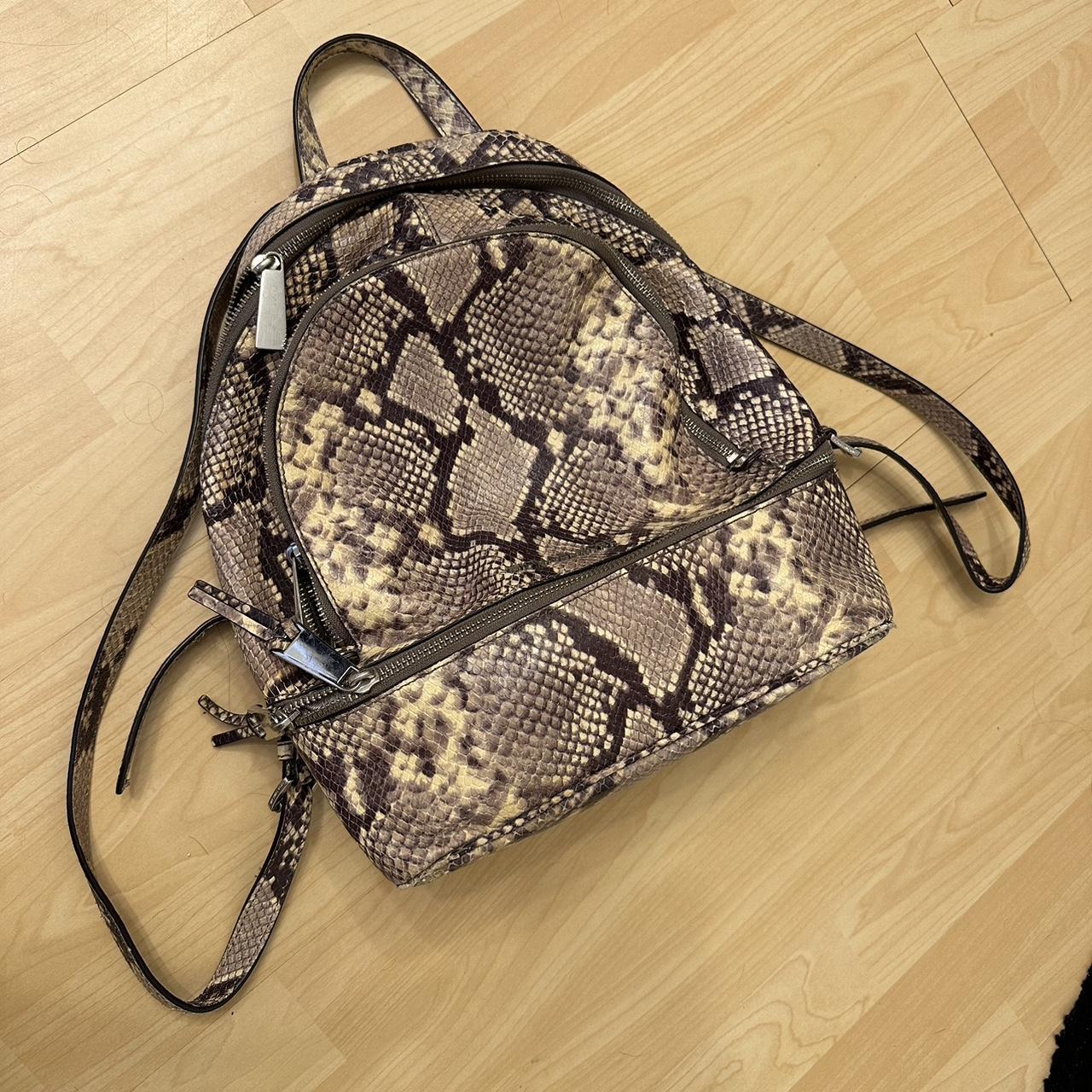 Michael kors shop snakeskin backpack