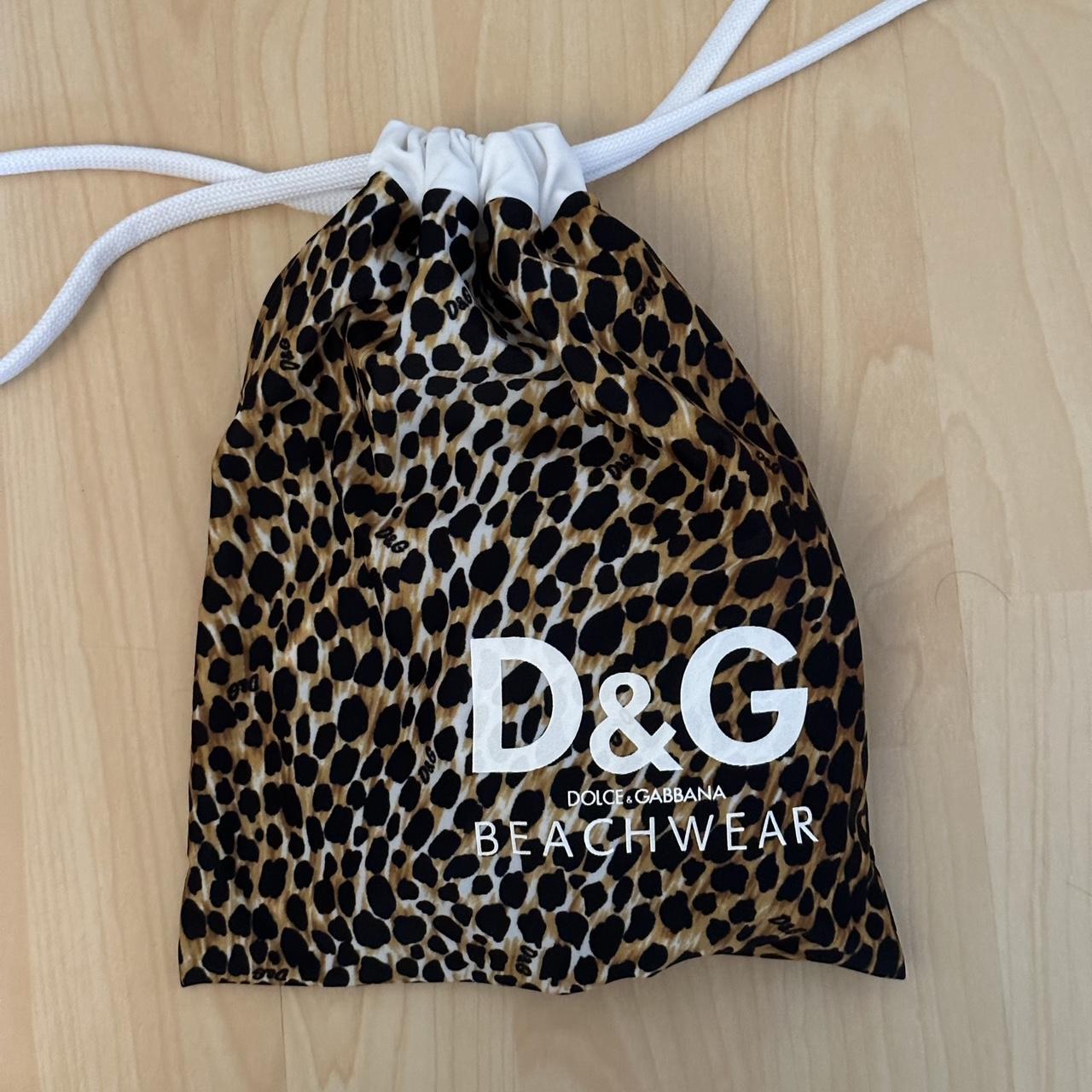 DOLCE & GABBANA ヒョウ柄ビーチウェア 水着 ビンテージ DOLCE