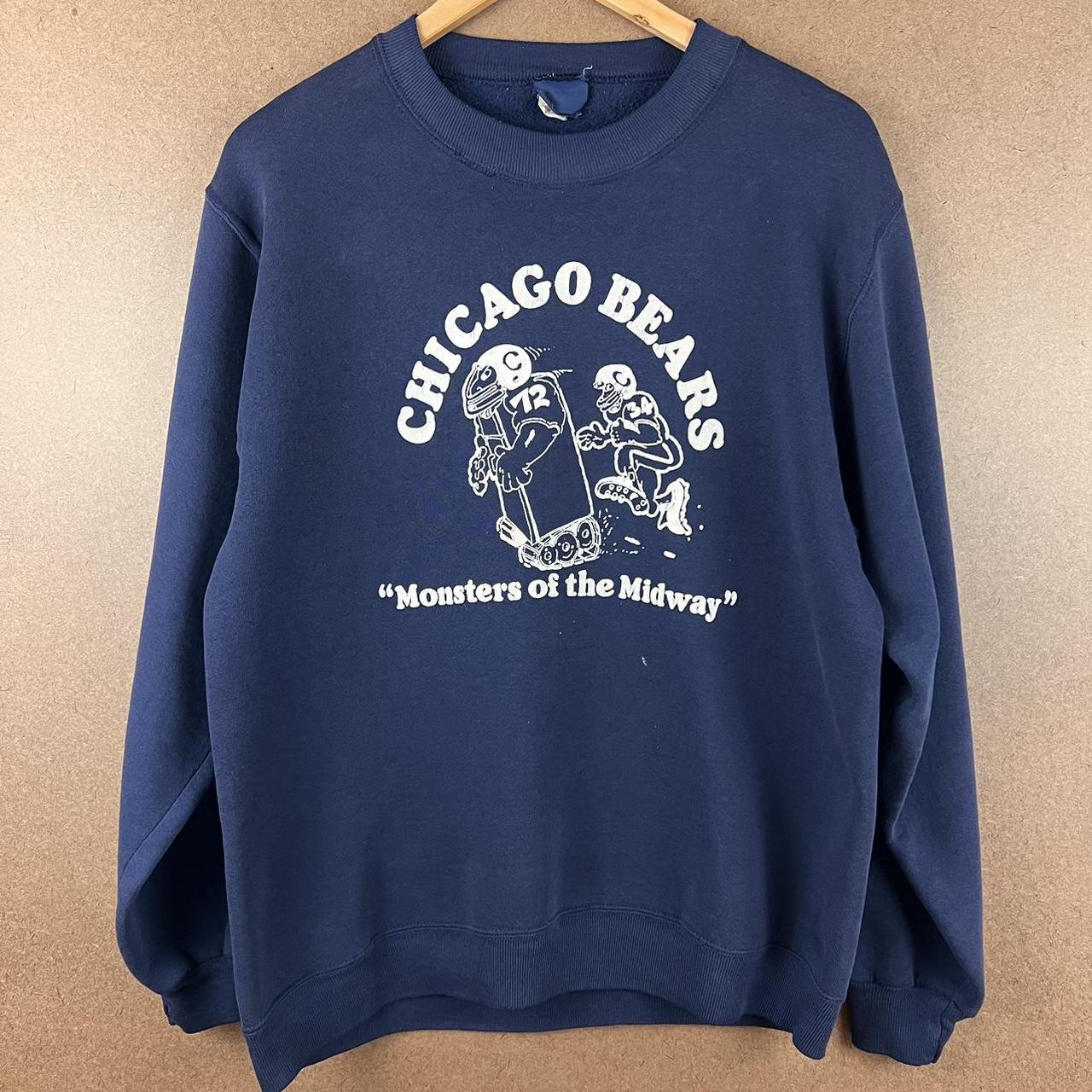 Vintage 1980's Chicago Bears Hooded Sweatshirt Selected By