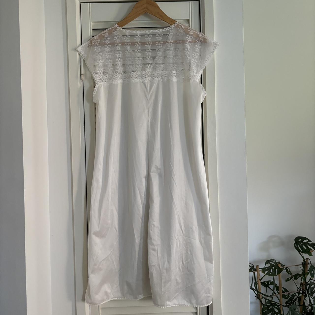 Vintage DAVID JONES white lace slip dress Can be. Depop