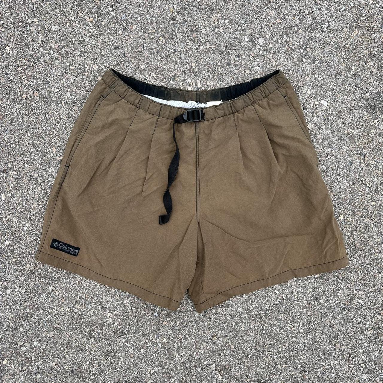 Columbia Sportswear Men's Brown and Black Shorts | Depop